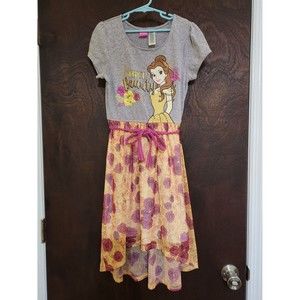 Disney Princess Belle hi-low dress girls large
